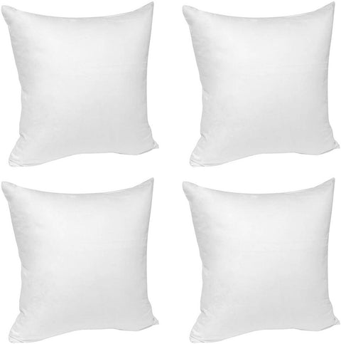 Rootz 4x Pillow Cover Set - Cushion Case - Decorative Cover - Skin-friendly Cotton - 45x45cm with Zipper