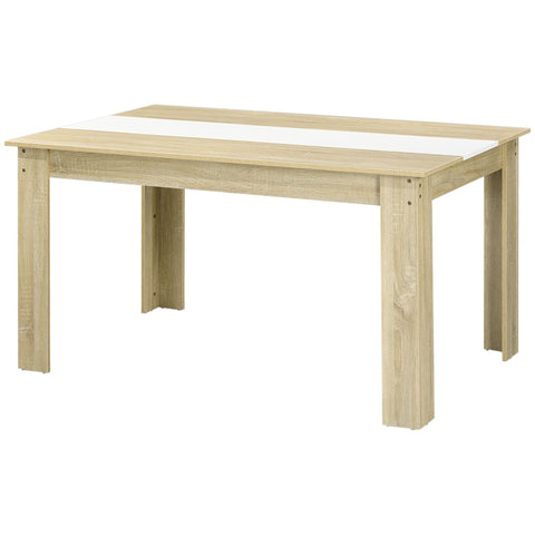 Rootz Dining Table - Kitchen Table - Dining Room Table - Seats 6 - Spacious & Stable - 140L x 89.5B x 75H cm
