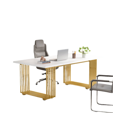 Rootz Elegant Office Desk - Executive Table - Study Table - Spacious & Sturdy - 180 cm Width x 79 cm Depth x 78 cm Height