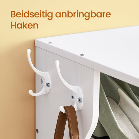 Rootz Schuhregal - Narrow Standing Shelf - Space-Saving Shoe Storage - 7 Levels - 30 x 26.4 x 110.4 cm