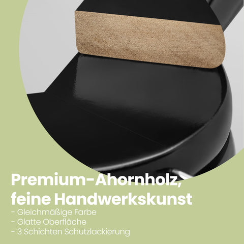 Rootz Clothes Hanger Set - Garment Holder - Solid Wood Hangers - Robust Design - 44.5 x 23 x 1.2 cm - 50s Set - Maple Wood