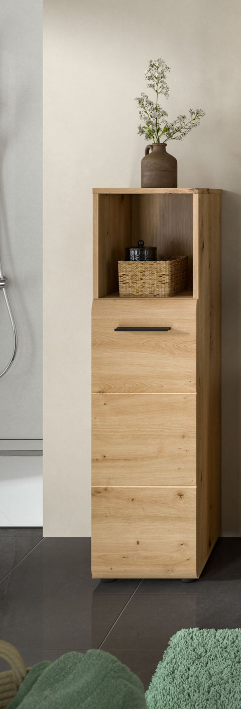 Rootz Tall Standing Cabinet - Storage Cabinet - Freestanding Cupboard - High-Quality MDF - 30x110x30cm