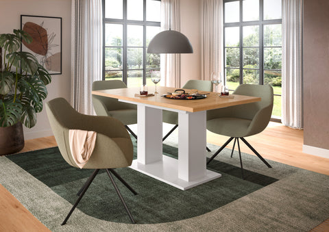 Rootz Extendable Dining Table - Adjustable Dining Table - Expandable Table - Durable & Easy Cleaning - 150-190cm x 76cm x 80cm