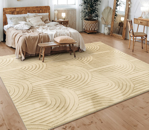 Soft Short Pile Rug – Modern Elegant Pattern – Durable & Easy to Clean