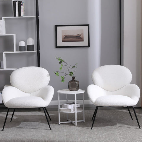 Rootz Teddy Velvet Metal Leg Dressing Chair - Armchair - Lounge Chair - High Comfort - 74.1L x 77.9W x 81H cm