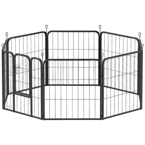 Rootz Dog Park - Pet Playpen - Foldable Dog Enclosure - Stable Steel Structure - 112cm x 112cm x 60cm