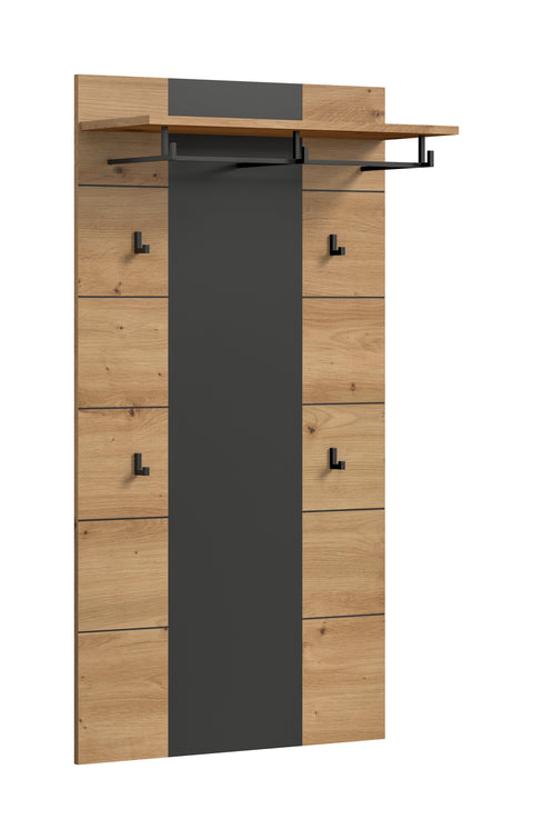 Rootz Artisan Reproduction Entryway Panel - Wall Organizer - Coat Rack - Easy Installation - 141 x 80 x 29 cm