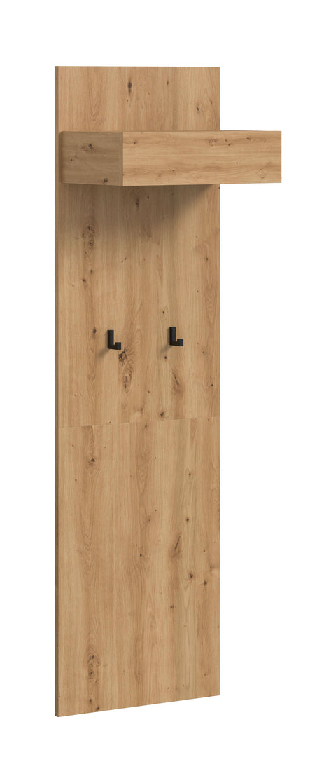 Rootz Artisan Brown Wardrobe Panel - Coat Rack - Hallway Organizer - Sustainably Made - 160cm x 50cm x 6cm
