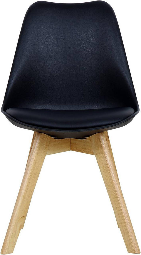 Rootz Dining Chair - Kitchen Chair - Padded Seat - High-Density Foam - Stable Structure - Anti-Slip Mats - Ergonomic Design - 82cm x 48cm x 40.5cm
