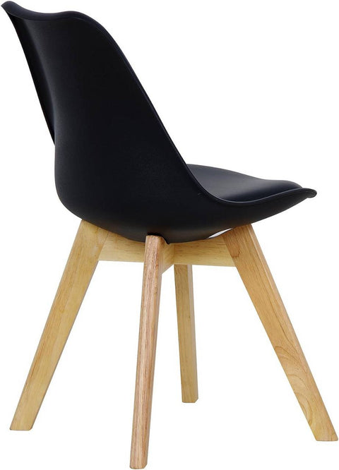 Rootz Dining Chair - Kitchen Chair - Padded Seat - High-Density Foam - Stable Structure - Anti-Slip Mats - Ergonomic Design - 82cm x 48cm x 40.5cm