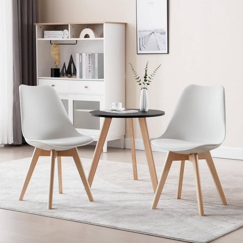 Rootz Dining Chair - Ergonomic Chair - Comfortable Seating - High-Density Foam - Stable - Floor Safe - Easy Assembly - 82cm x 48cm x 40.5cm