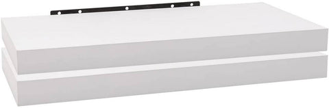 Rootz 2 Set Wall Shelf - Bookshelf - Deco Wall Shelf - Moisture-Resistant MDF - 60cm x 22.9cm x 3.8cm
