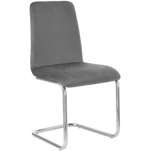 Rootz Cantilever Dining Chairs - Velvet Sitting Chairs - Ergonomic Seating - Optimal Back Support - 47cm x 48.5cm x 93cm