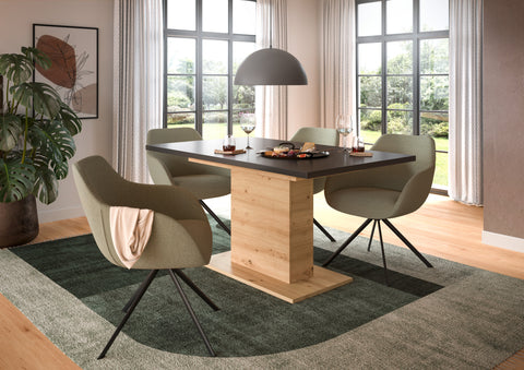 Rootz Extendable Dining Table - Expandable Table - Dining Room Table - High Durability - 150-190cm x 76cm x 80cm