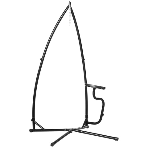 Rootz Stand for Hanging Chair - Hanging Rest Bar - Adjustable Tray - Epoxy-Coated Steel - 109cm x 109cm x 210cm