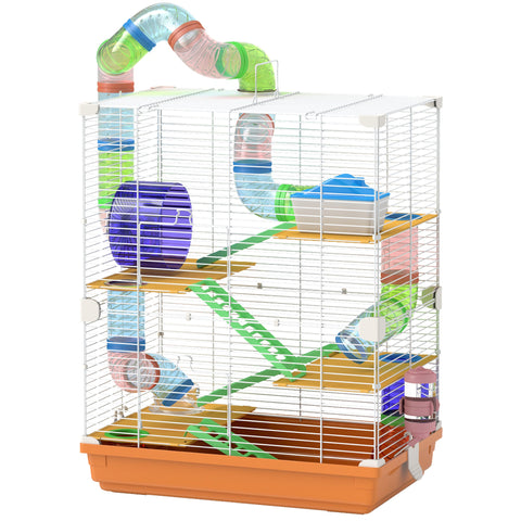 Rootz 4-Level Hamster Cage - Rodent Habitat - Small Animal Enclosure - Fun & Spacious - 46 x 30 x 58 cm