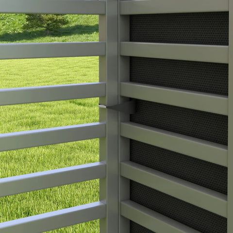 Rootz Gazebo Wall Frame - Pavilion Side Wall - Party Tent - Weather Resistant - Protects Sunburn - Hooks - Polyester - Nylon Fabric - Dark Gray - 300cm x 200cm