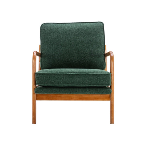 Rootz Emerald Armchair - Modern Chair - Comfy Seat - Unparalleled Comfort - 76cm x 65cm x 80cm