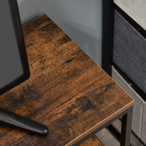 Rootz Industrial TV Stand - Media Console - Entertainment Center - High Stability - 98cm x 29cm x 56cm