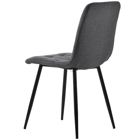 Rootz 4 Piece Set Dining Chairs - Upholstered Chairs - Elegant Seating - Unbeatable Comfort - 45cm x 40cm x 86cm