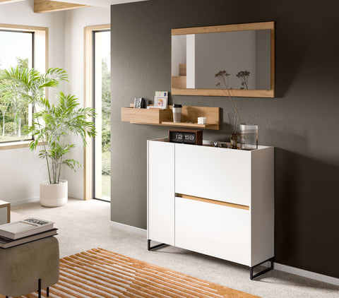 Rootz 3 Piece Wardrobe Set - Storage Ensemble - Cabinet Combo - Sustainable Chipboard - 192cm x 140cm x 32cm