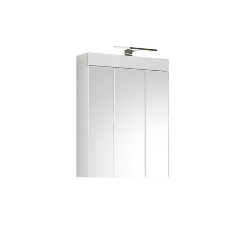 Rootz Snow 1-Shelf Bathroom Cabinet - Washbasin Cabinet - White - Wood Material - Approx. 79x60x18 cm