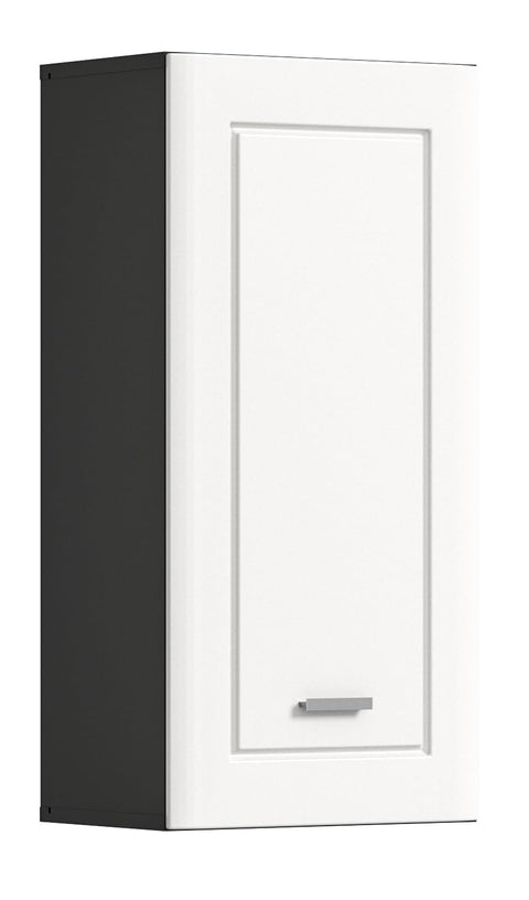 Rootz Wall Cabinet - Bathroom Storage - Wood Material - Gray Finish - 40cm x 82cm x 25cm - FSC Certified - Sustainable Design