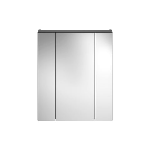 Rootz Linus Mirror Cabinet Black Bathroom - Wall Cabinet - Vanity Cabinet - 60cm x 70cm x 18cm