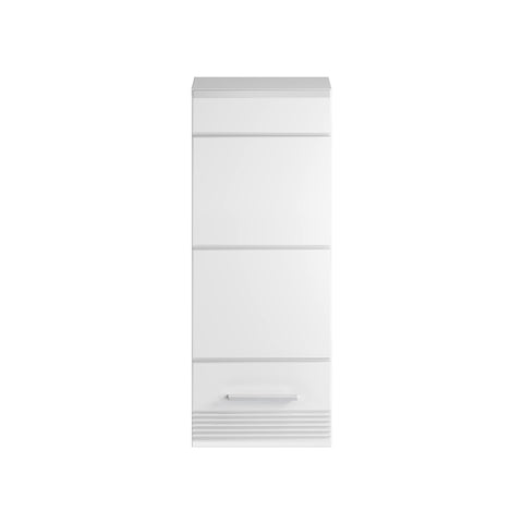Rootz Wooden Bathroom Wall Cabinet - White - FSC Certified - Timeless Design - 30cm x 77cm x 23cm