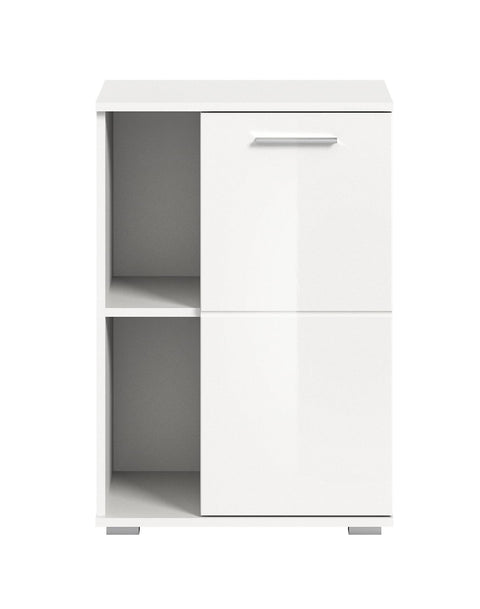 Rootz Shoe Cabinet - Wardrobe - Entryway Organizer - Wood Material - White - Approx. 55x79x37 cm