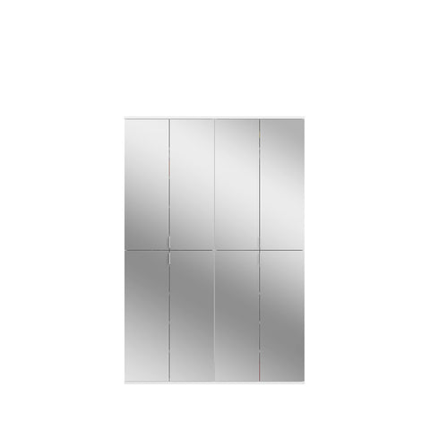 Rootz High-Gloss White Wardrobe Set - Wooden Material - Glossy Finish - Optimal Storage - 122cm x 193cm