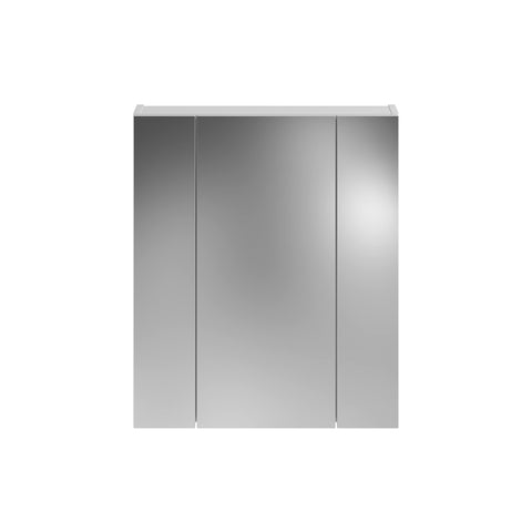 Rootz Linus Bathroom Mirror Cabinet - Wooden Wall Cabinet - White Storage - 60cm x 70cm x 18cm