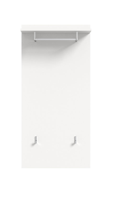 Rootz Wardrobe - Closet Organizer - Wood Material - White - Approx. 55x114x27 cm - Sustainable Production - FSC Certified