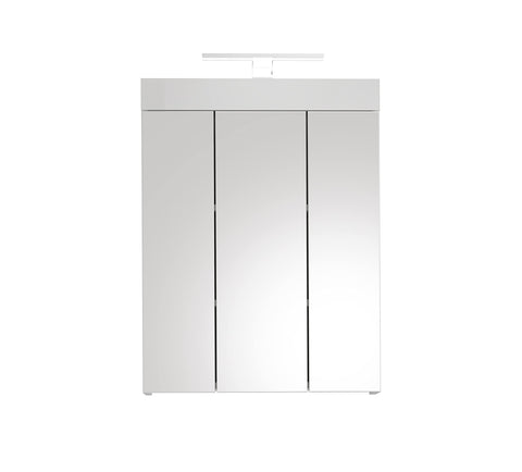 Rootz Snow 1-Shelf Bathroom Cabinet - Washbasin Cabinet - White - Wood Material - Approx. 79x60x18 cm