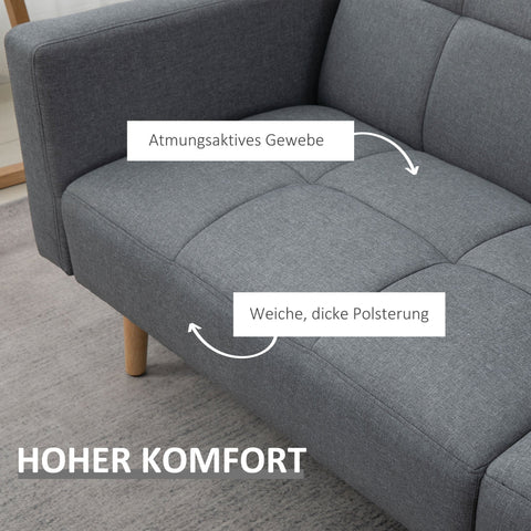 Rootz 2 in 1 Sofa Bed - Couch - Sleeper Sofa - Maximum Comfort - 205 x 104 cm x 60 cm