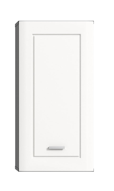 Rootz Wall Cabinet - Bathroom Storage - Wood Material - Gray Finish - 40cm x 82cm x 25cm - FSC Certified - Sustainable Design