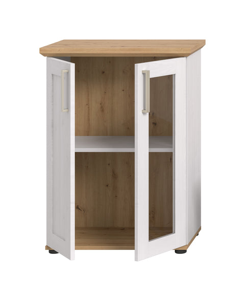 {"title":"Rootz Display Cabinet - Storage Unit - Shelf Organizer - Adjustable Shelf - W64 x H88 x D37 cm"}