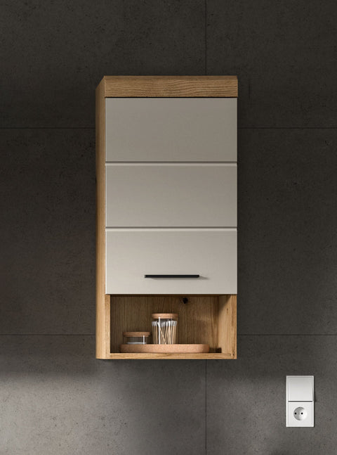 Rootz Wall-Mounted Base Cabinet - Storage Unit - Organizer - Compact Design - MDF Front - 37x79x24cm