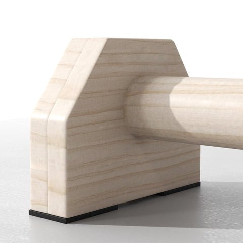 Rootz Beech Wood Push-Up Bars - Training Handles - Exercise Holds - Supports up to 120kg - 30cm x 13cm x 10cm