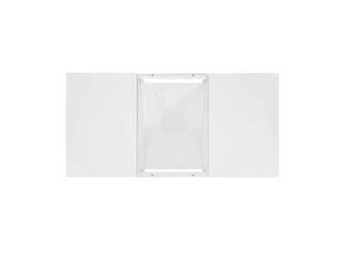 Rootz Modern Coffee Table - White Centerpiece - LED Accent Table - App-Controlled Lighting - 100cm x 50cm x 35.5cm