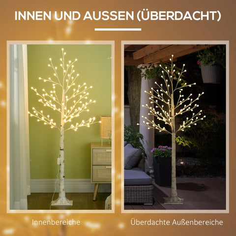 Rootz Illuminated Artificial Light Tree - LED Light Tree - Pre-lit Christmas Tree - Foldable Branches - Warm White Lights - 20cm x 20cm x 150cm