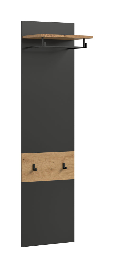 Rootz Wardrobe Panel - Coat Rack - Storage Solution - Durable & Easy-Care - 165cm x 45cm x 29cm