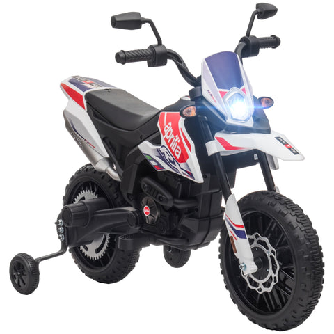 Rootz 12V Kids Motorcycle with Training Wheels - Electric Bike - Ride-On Toys - Smooth Ride - 106.5cm x 56cm x 80cm