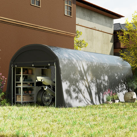 Rootz Garden Shed - Tool Tent - Set Up Garage - Waterproof - UV-Resistant - 300cm x 600cm x 230cm - Durable Protection