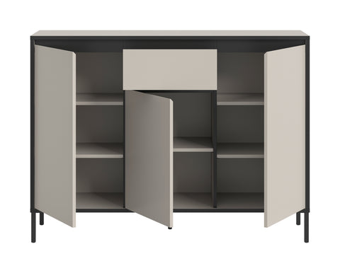 Rootz Chest of Drawers - Cabinet - Storage Unit - Ample Storage Space - 136 x 101 x 38 cm