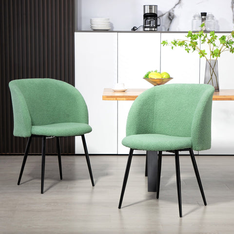 Rootz 2 Piece Set Dining Chairs - Velvet Chairs - Modern Seating - Comfort and Style - 55cm x 62cm x 80cm