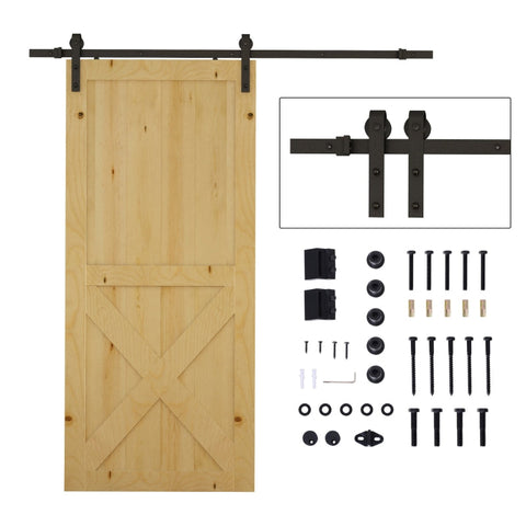 Rootz Sliding Door Fitting System - Interior Door Hardware - Barn Door Gear - Rust-Proof - 200cm x 4cm x 0.6cm