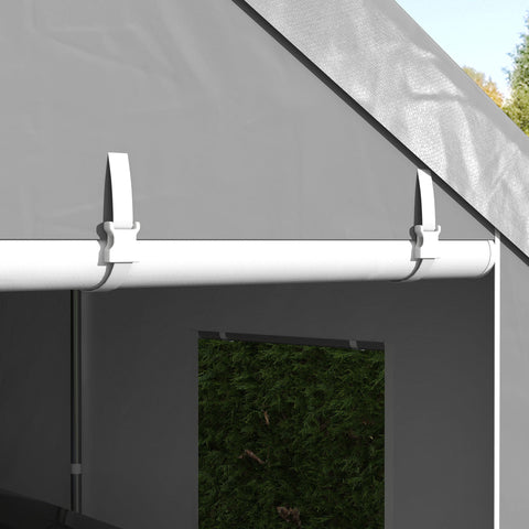 Rootz Tente Garage Carport - Storage Shelter - Auto Cover - Weatherproof Protection - 6m x 2.95m x 2.78m