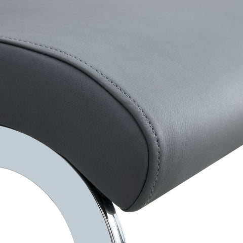 Rootz 4 Piece Modern Dining Chairs Set - Ergonomic Seats - Faux Leather - Optimal Comfort - 42L x 45W x 95H cm