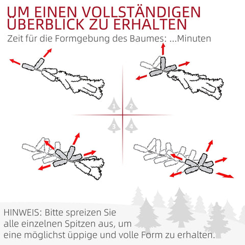 Rootz Slim Christmas Tree - Artificial Pine Tree - Pinecone Decor - Easy Assembly - Space-Saving Design - Flame Retardant - Ø54cm x 195cm